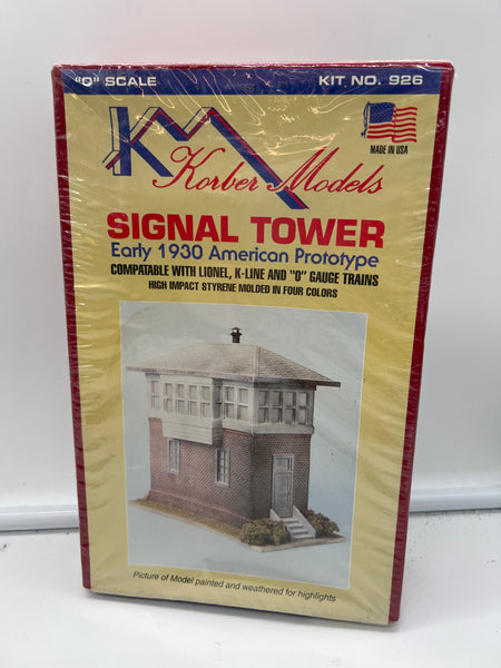 Korber KM926 Early American Prototype Signal Tower Building Kit O SCALE  NEW