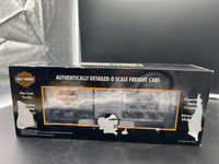 MTH Premier 20-90228B Harley Davidson 2005 Dyna Super Glide Boxcar  O SCALE NEW Damaged Box