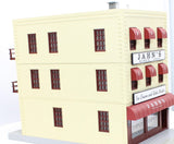 MTH Railking 30-90018 Jahn's Ice Cream 3-Story City Building w/Fire Escape O SCALE Like New