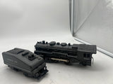 MARX TRAIN 666 1666 Locomotive and tender gray santa fe O SCALE Used Excellent No Boxas is