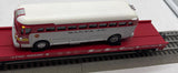 MTH Premier  20-98832 Santa Fe ATSF Flat Car w/Die-Cast Santa Fe "Flagstaff" Bus O SCALE Like New