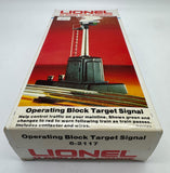 Lionel 6-2117 OPERATING BLOCK TARGET SIGNAL O SCALE ( MISSING INSTRUCTIONS MISSING CONTACTOR) UNTESTED Like New