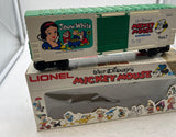 Lionel 6-9667 DISNEY MICKEY MOUSE EXPRESS RARE SNOW WHITE HI CUBE BOXCAR O SCALE Used Excellent Damaged Box