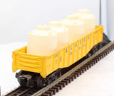 Lionel 6-9385 ALASKA GONDOLA with Canisters O Scale Used Damaged Box