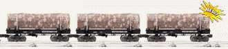 Lionel 6-19492 Western Maryland Skeleton Log Car 3-Pack (Set #1) O SCALE Like New