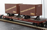 MTH Premier 20-98104 Pennsylvania Flat Car with 2 Trailers O SCALE Used Excellent