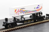 Lionel 6-19425 CSX Airtrain Flatcar With trailer O SCALE Used