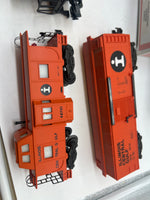 American Flyer Lionel Illinois Central Gulf IC 6-48001, 6-48701, 4-9712 GP-20 Diesel Locomotive, Caboose, & Boxcar S SCALE Like New
