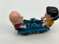 Lionel 6-18413 Charlie Brown and Lucy Peanuts operating hand car O SCALE Used Broken as is