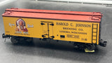 MTH Premier 20-94649 Rose Bud Lager Beer Lomira WI 36 Woodsided Reefer Car O Scale  Like New