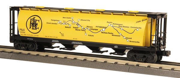MTH Railking 30-75164 Pittsburgh & Lake Erie PLE 4-Bay Cylindrical map Hopper Car O SCALE Like New