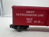 Lionel 6-19555 SWIFT 40' WOOD-SIDED STD O REEFER - RED #5839 O SCALE Like New