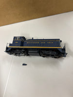 HO Scale Bargain Engine 56 LifeLike Baltimore & Ohio Diesel Switcher Engine Used Good Broken Stack