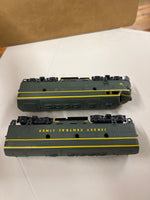 HO Scale Bargain Engine 76 Jersey Central Set of 2 Diesel Engines NONPOWERED Used VG