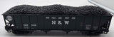 MTH Premier 11450NW Norfolk Western N&W 4 Bay hopper car w/ coal load O SCALE Used Excellent No Box