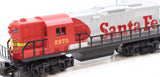 Williams 2275 GP 9 Santa Fe red and Silver Locomotive O SCALE Like New