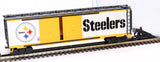 MTH Premier 20-93269 NFL - Pittsburgh Steelers Double Door 50' Box Car O SCALE Like New