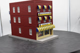 MTH Railking 30-90282 Keystone Bakery 3-Story City Building w/Fire Escape & Blinking Sign O SCALE NEW
