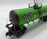 MTH Railking 30-73266 MARS - M&M's green tank car O SCALE Like New