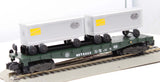 American Flyer 4-9005 NEW YORK CENTRAL Flat Car and Vans S Scale Like New Damaged Box