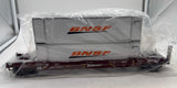 MTH Railking 30-4206c BNSF Husky Stack Car w/ ETD 238590 O SCALE Like New