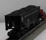 Lionel 6-16497 PENNSYLVANIA PRR COAL Hopper Mainline O Scale Like New