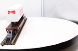 K-Line K691-5601 Milwaukee Flat car #57356 w/Budweiser Trailer O SCALE Like New