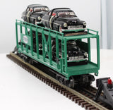 MTH Railking 30-7682 New York Central Auto Carrier Flat Car #MDAX 325 W/ERTL 49 Mercurys O SCALE Like New