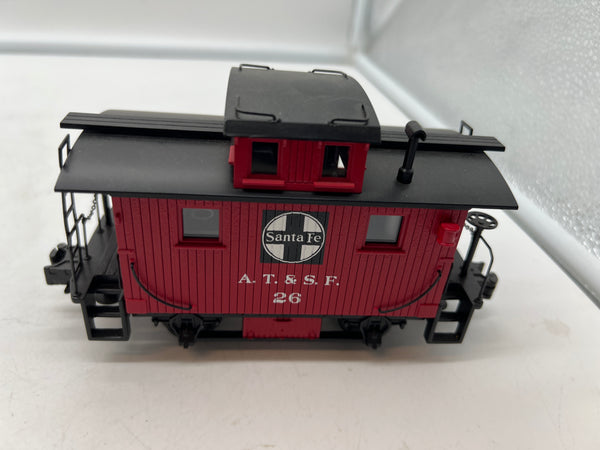 MTH Railking 30-4157C  Atchison Topeka and Santa Fe ATSF Bobber Caboose O SCALE Like New