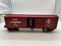 Lionel 6-19809 Erie Lackawanna operating boxcar 1988 O SCALE NEW