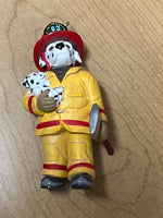 Hallmark 2003 Ruff and Tuff Hero, Fire Fighters Dalmatian Ornament  Like New