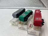 Set of 3 Assorted Freight Cars 010 Great Northern gn  N SCALE Like New