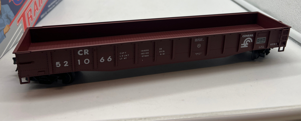 Atlas 0632-2  52 6 Conrail Gondola  3 Rail O SCALE Like New