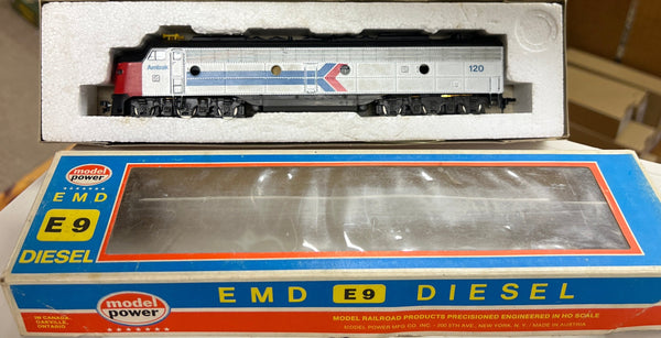 HO Scale Bargain Engine  108 Amtrak Diesel in Box Used Good