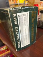 K-Line 1510 Santa Fe Cafe Observation Passenger Car  O SCALE Used Excellent damaged box