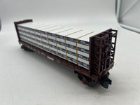 MTH Railking 30-76417 Norfolk Southern RailKing Flat Car - w/Bulkheads & Lumber Load Road #114571 O SCALE Used Excellent No Box