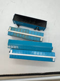 SET OF 4 CARS ROCK ROCK ISLAND BLUE LATCH COUPLERS HO SCALE Used Excellent No Box