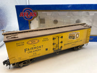 Atlas 6700 Fairmont Creamery Co Custom Decorated Woodside Reefer O SCALE WEATHERED AS IS Used Excellent
