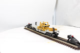 Lionel 6-16935 UNION PACIFIC Flatcar w/CAT Bulldozer O Scale Used