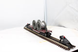 Lionel 6-16318 LIONEL LINES Depressed Flatcar with Cable Reels O Scale Like New