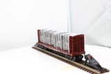 MTH Railking 30-76605 Norfolk Southern Flat Car - w/Bulkheads & LCL Containers O SCALE NEW