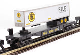 MTH Railking 30-76515 Pittsburgh & Lake Erie RailKing Flat Car w/40' Trailer O SCALE Like New