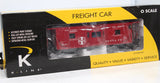 K-Line K612-1053 ATSF Santa Fe Bay Window Caboose O SCALE NEW