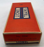 Lionel Postwar 3530 Operating Mobile Generator Car O Scale Like New