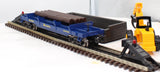 K-Line 6-21665 Alaska Operating Dump Car w/logs and claw vehicle O SCALE Like New