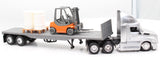 New-Ray Toys 16073 Freightliner Cascadia W/Fokr lift and barrel load 1/43 Like New