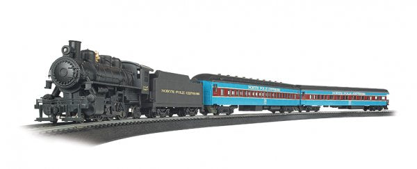 Bachmann 00751 North Pole Express Christmas Passenger Train Set  HO SCALE NEW