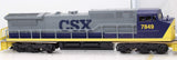 Williams DA113 Dash-8 CSX Power w/horn Cab #7849 O SCALE Like New