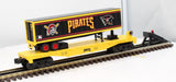 MTH Railking 30-76216 Pittsburgh Pirates Flat Car w/trailer O SCALE Like New