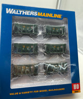 Walthers 910-58151 CHICAGO & NORTH WESTERN CNW 24' Michigan Taconite Ore Car Set of 6 HO Scale NEW